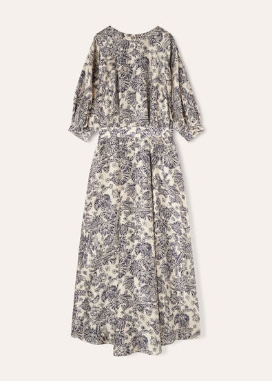 ABITO MINA WOODBLOCK BOTANIC SILK M.E.