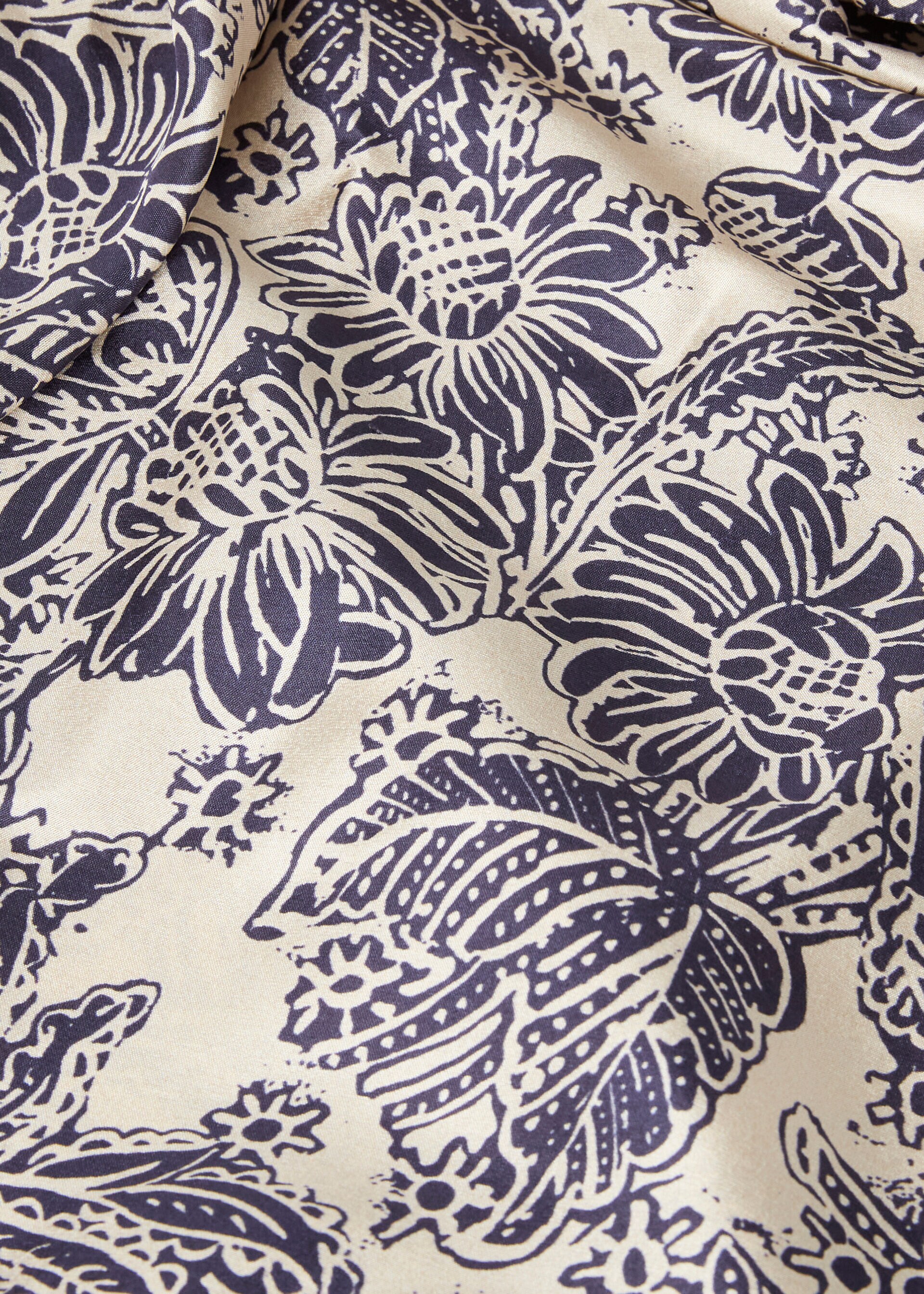 ABITO MINA WOODBLOCK BOTANIC SILK M.E.