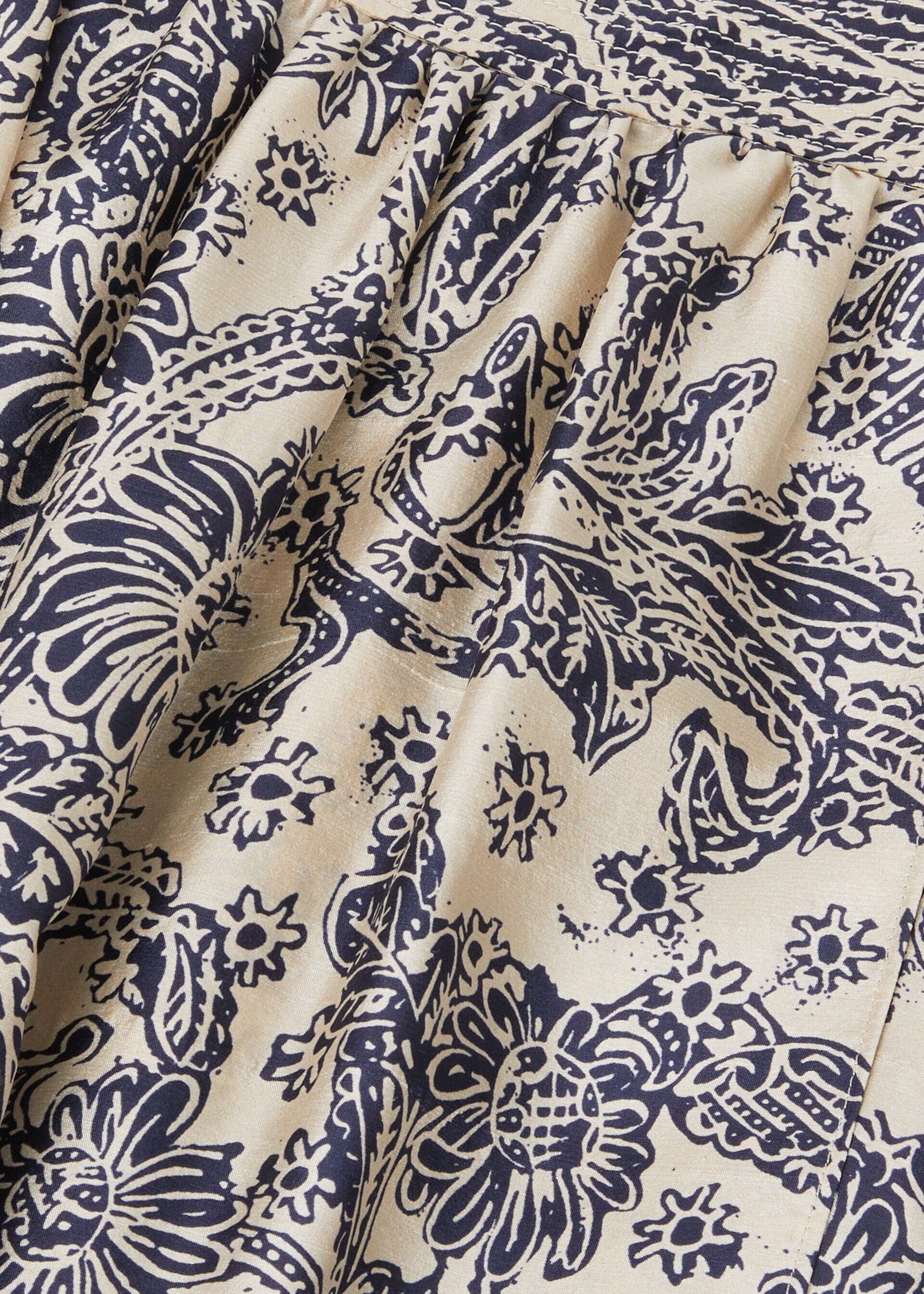 GONNA LEAH WOODBLOCK BOTANIC SILK M.E.