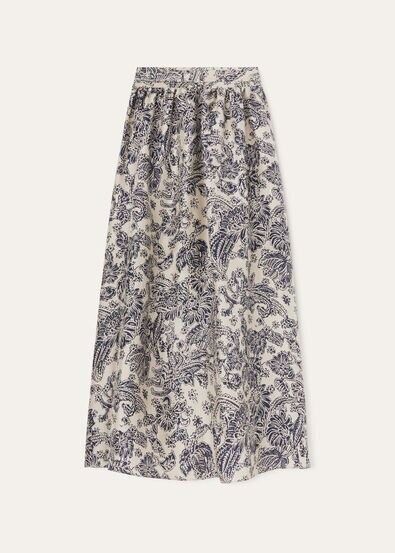 GONNA LEAH WOODBLOCK BOTANIC SILK M.E.