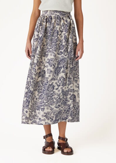 GONNA LEAH WOODBLOCK BOTANIC SILK M.E.