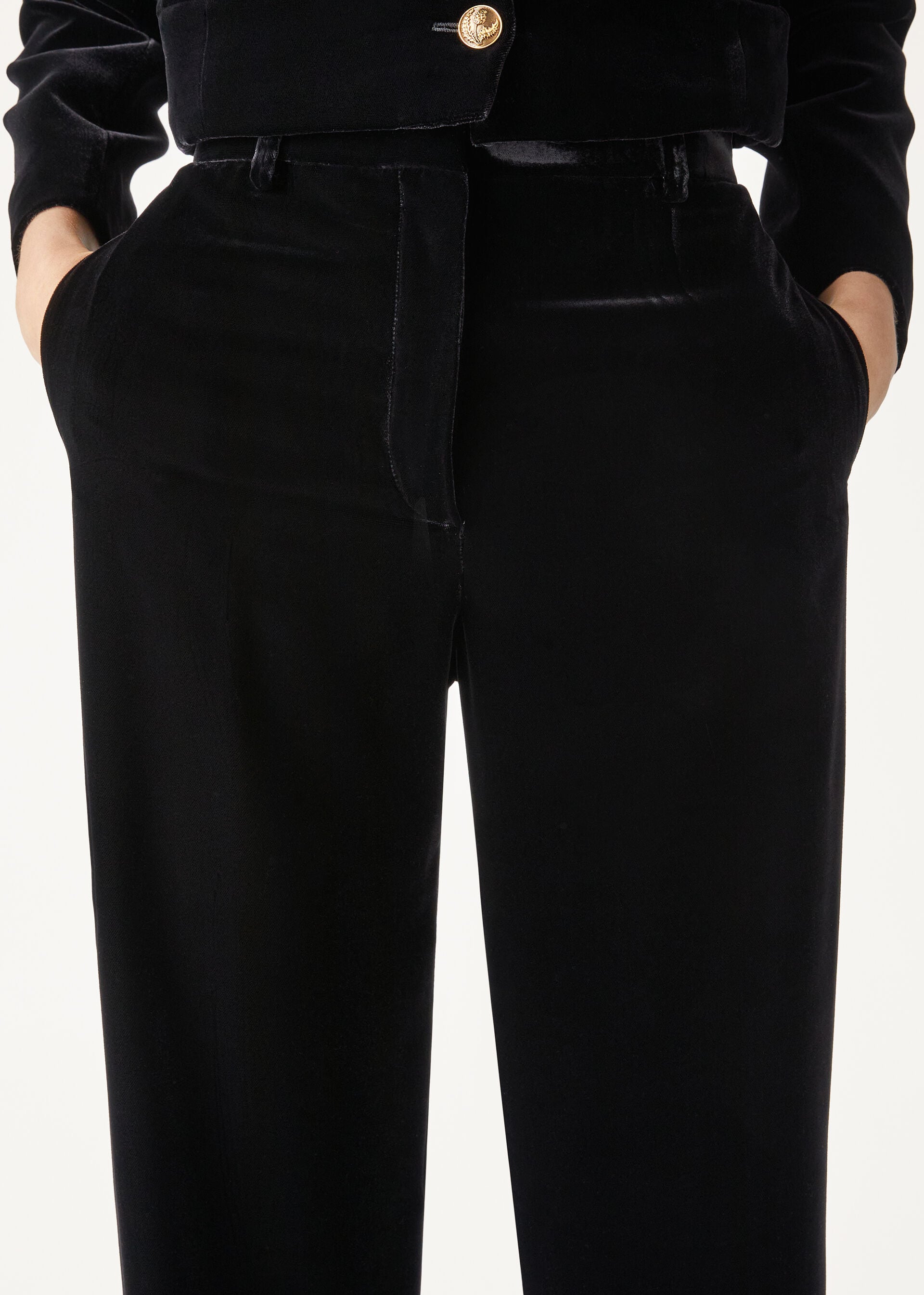 GOLDIE TROUSERS SILK VELVET