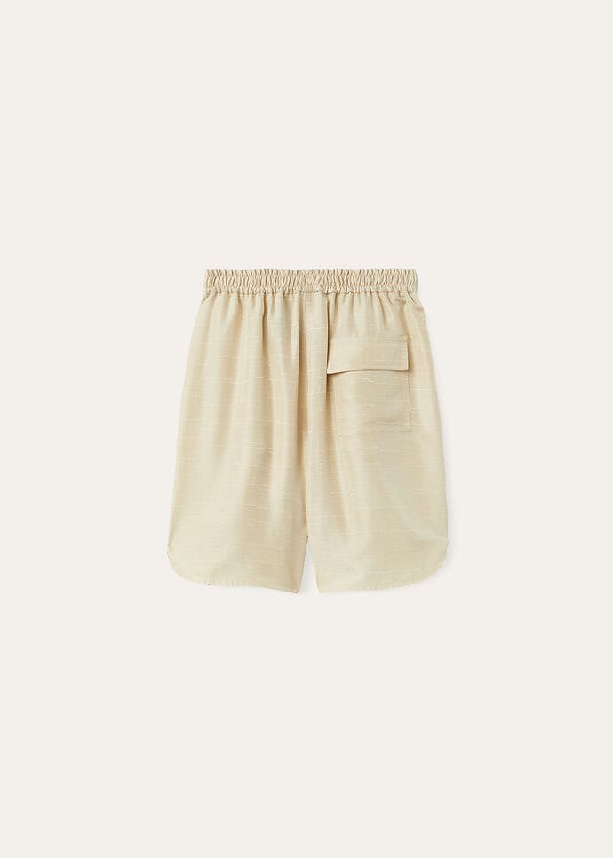 Jake Bermuda Shorts Silk Silken Sand | Loro Piana US