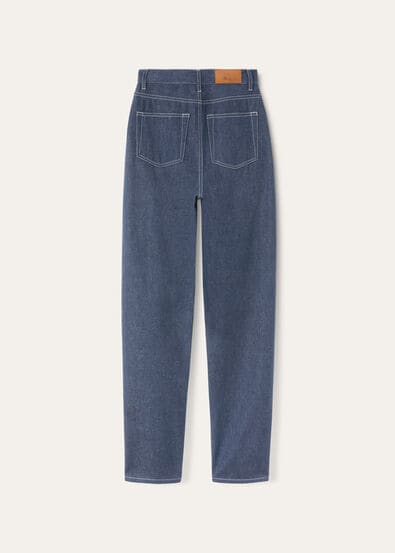 TYE TROUSERS DENIM FLOWER