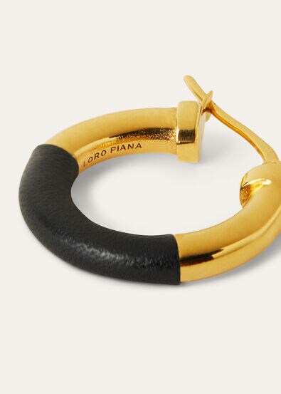 DUO HOOP EARRINGS ROUNDED CALF