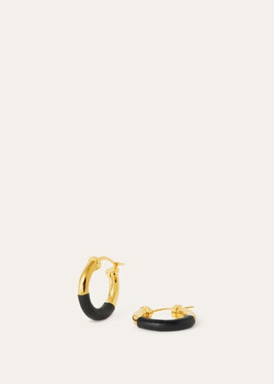 DUO HOOP EARRINGS ROUNDED CALF