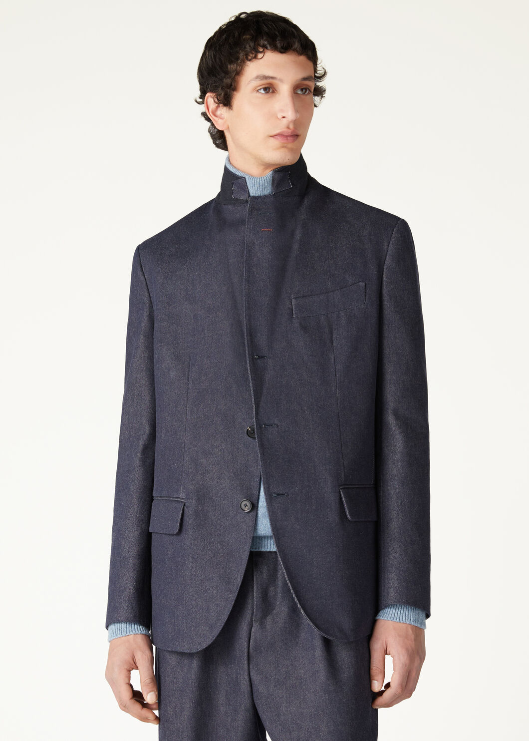 Torino Jacket CashDenim® Shadow Blue Reactive | Loro Piana CC