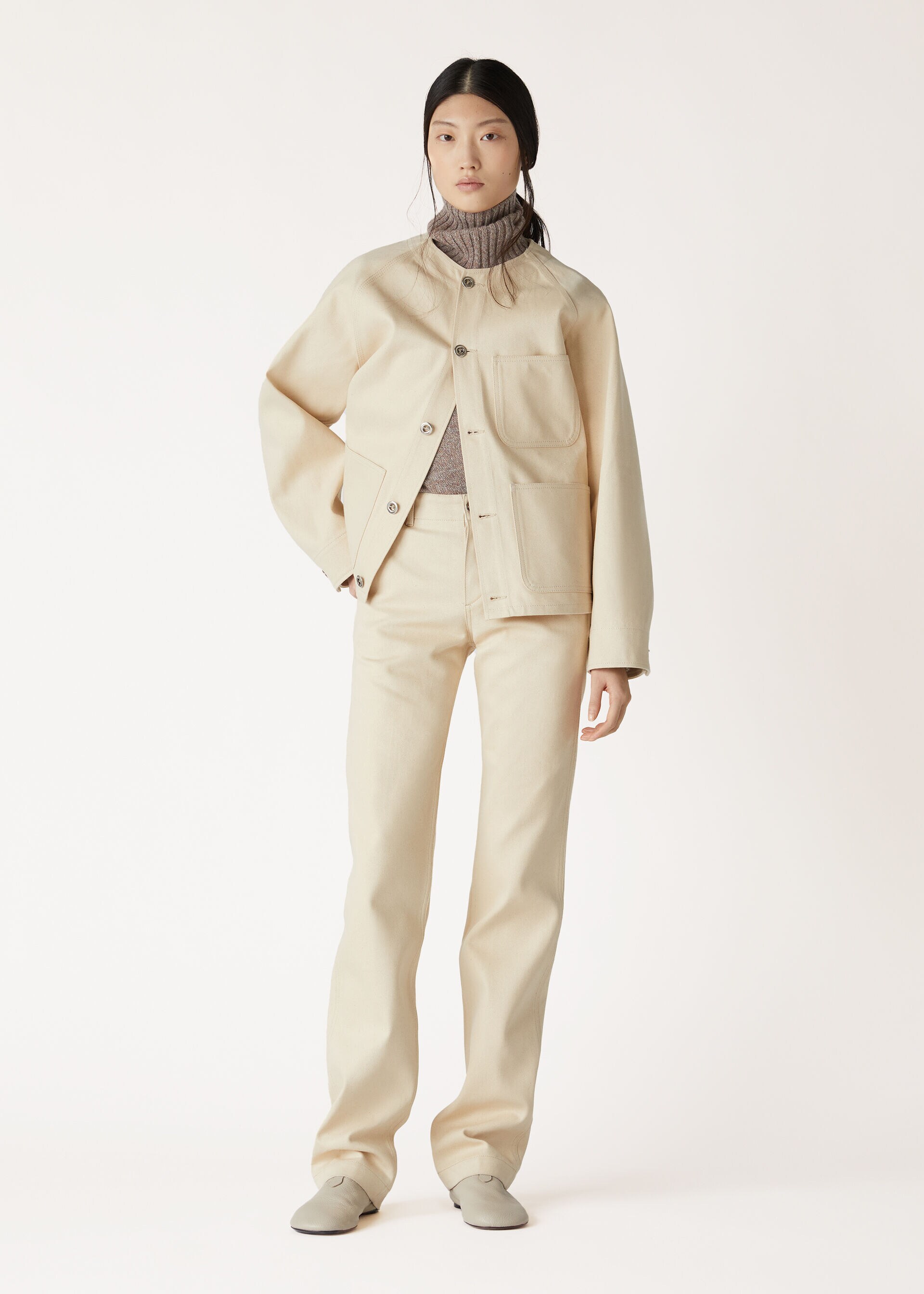 LORO MOULINE TURTLENECK SWEATER RECYCLED CASH GG 7