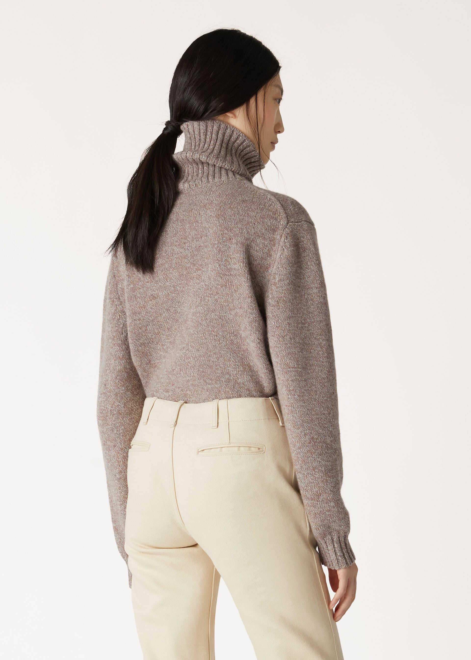 LORO MOULINE TURTLENECK SWEATER RECYCLED CASH GG 7