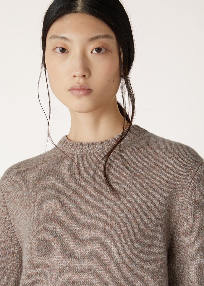 LORO MOULINE CREWNECK SWEATER RECYCLED CASH GG 7_FAO4436_J1QF_3