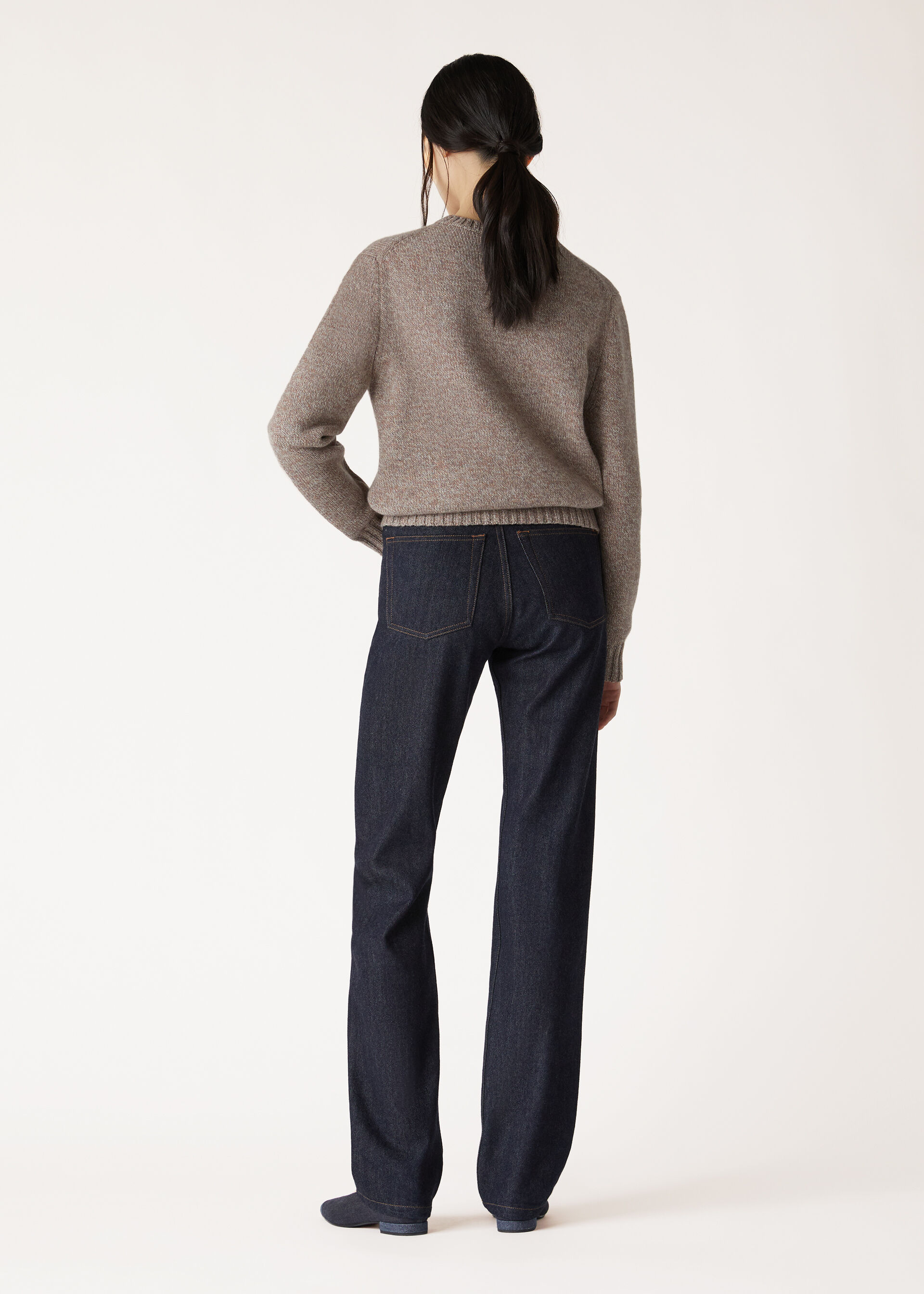 LORO MOULINE CREWNECK SWEATER RECYCLED CASH GG 7