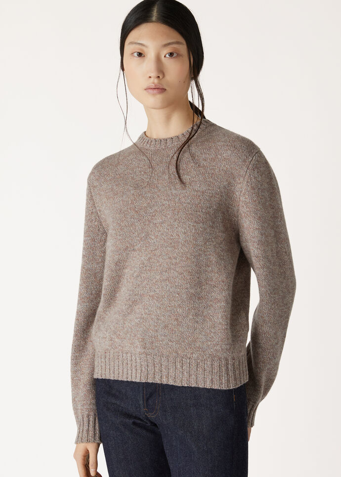 LORO MOULINE CREWNECK SWEATER RECYCLED CASH GG 7_FAO4436_J1QF_5