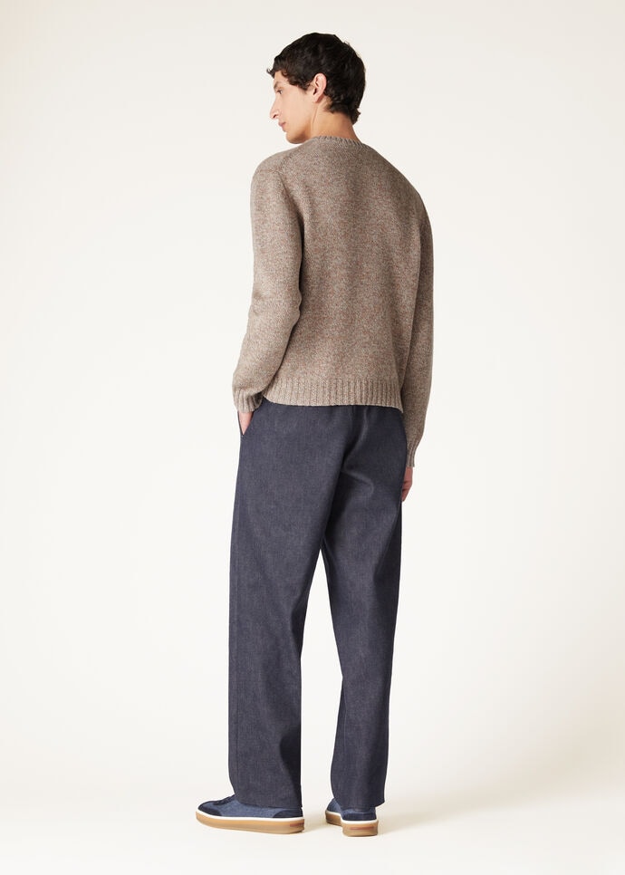 LORO MOULINE CREWNECK SWEATER RECYCLED CASH GG 7_FAO4436_J1QF_8