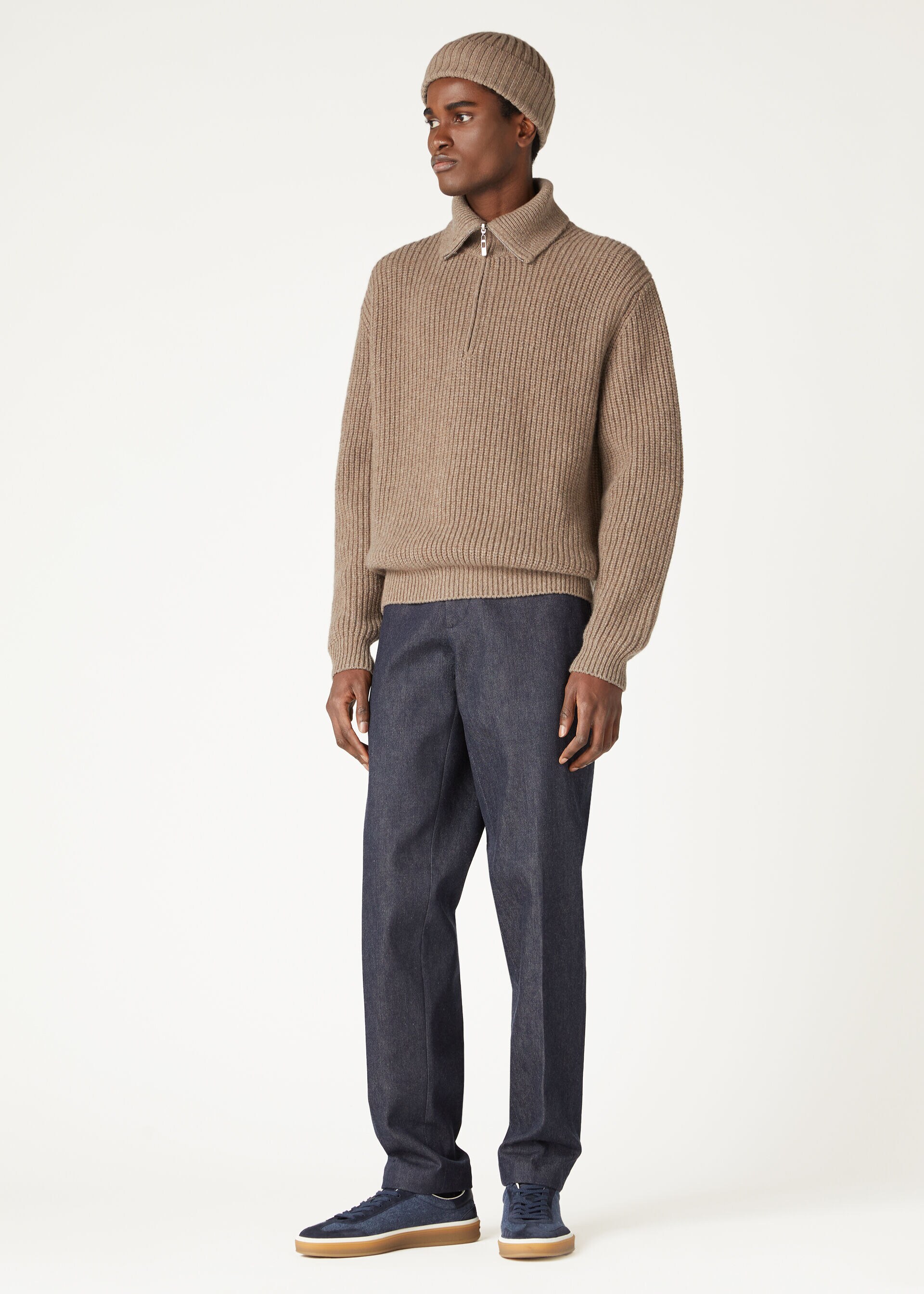 LORO BULKY HALFNECK SWEATER RECYCLED CASH GG 5