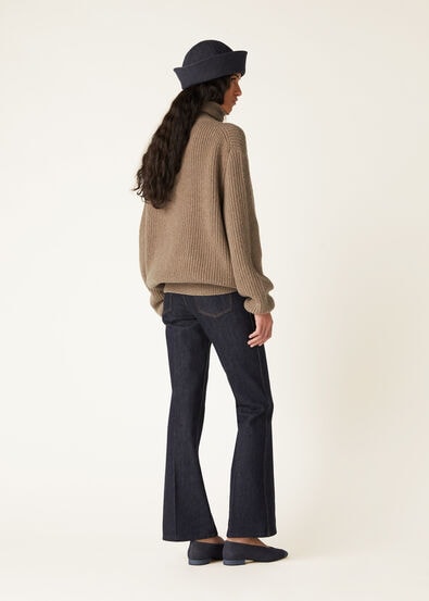 LORO BULKY HALFNECK SWEATER RECYCLED CASH GG 5