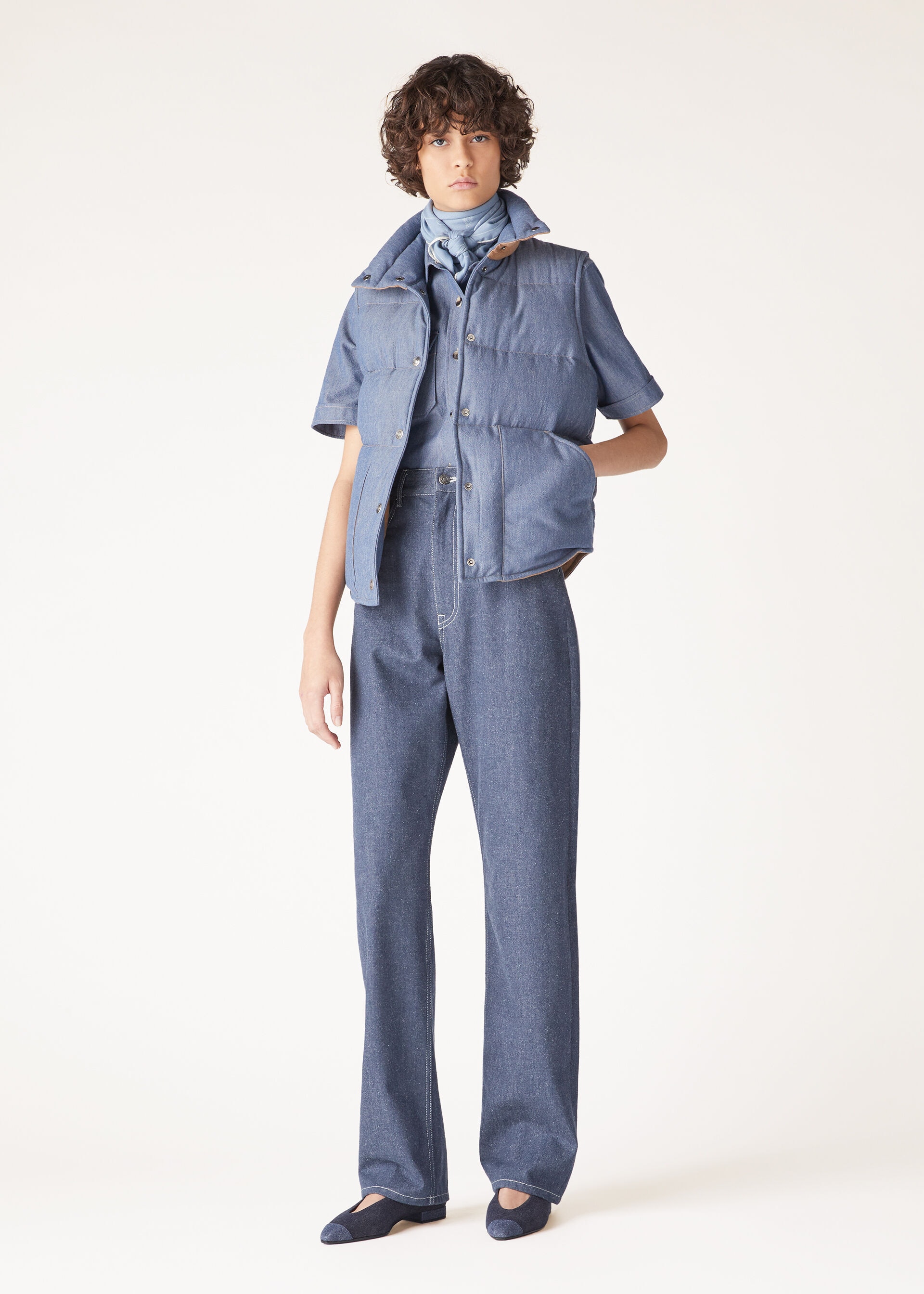 ANNALISA SS SHIRT CHAMBRAY CASH