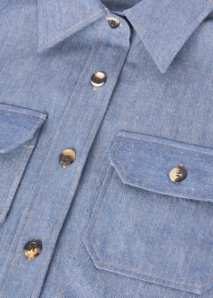 ANNALISA SS SHIRT CHAMBRAY CASH_FAO4603_W1BR_7