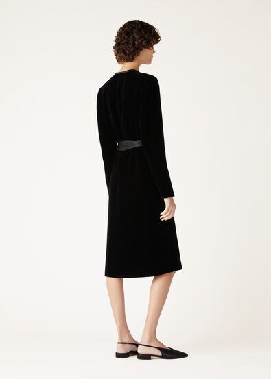 SUSAN DRESS SILK VELVET