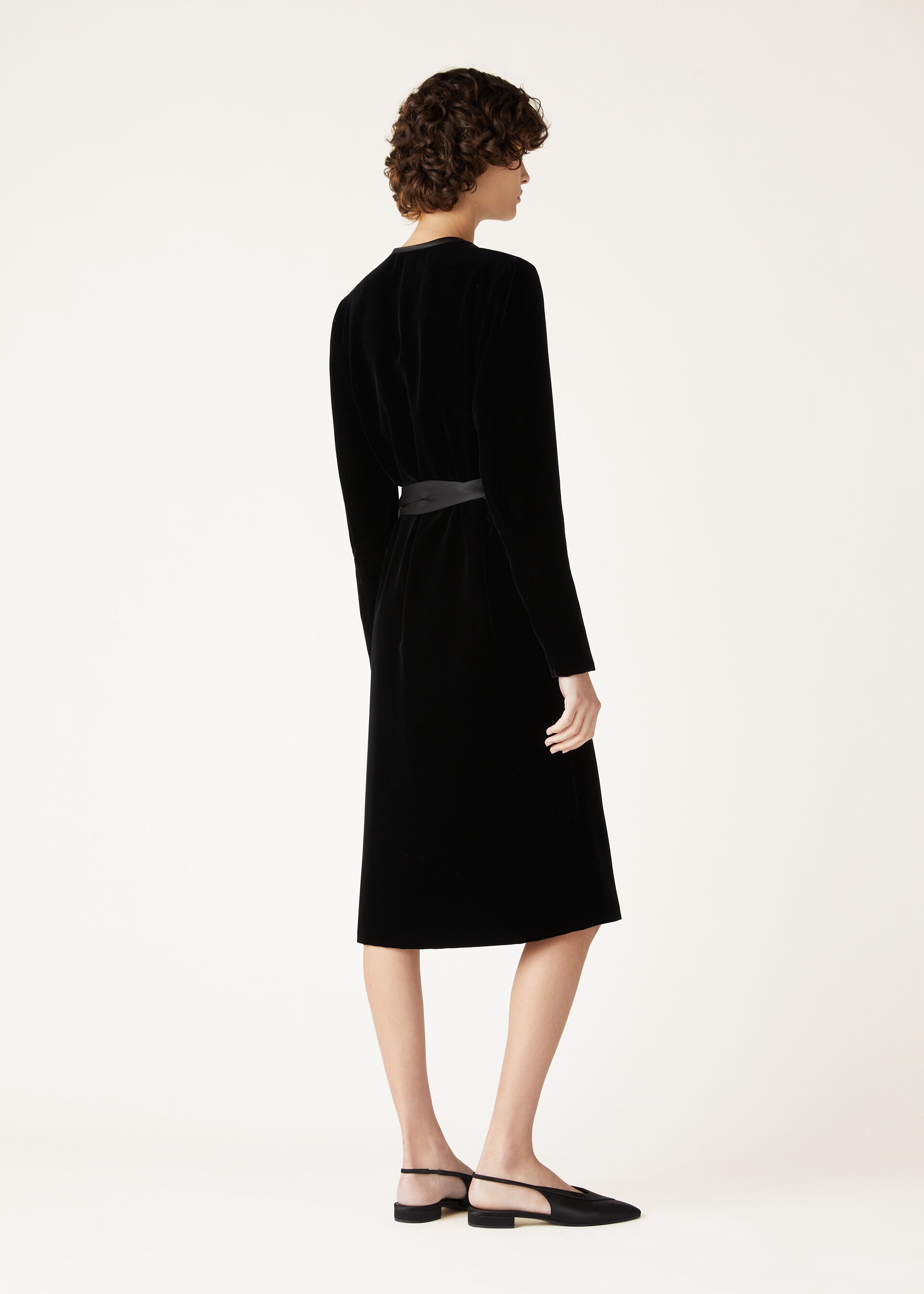 SUSAN DRESS SILK VELVET