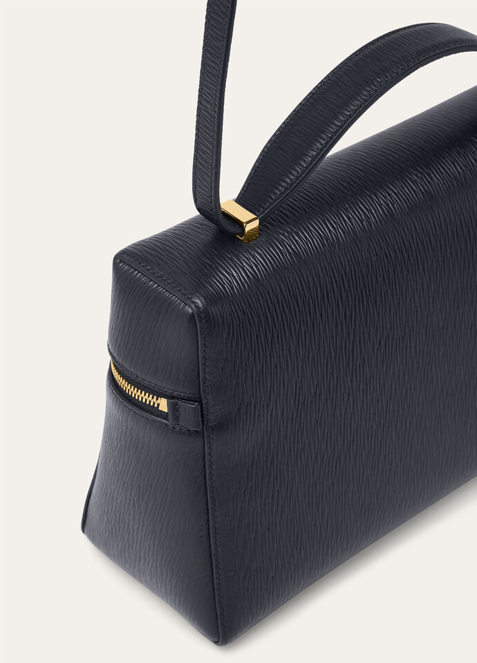 エクストラ・バッグ L27 カーフ Blue Navy/Sun Gold | ロロ