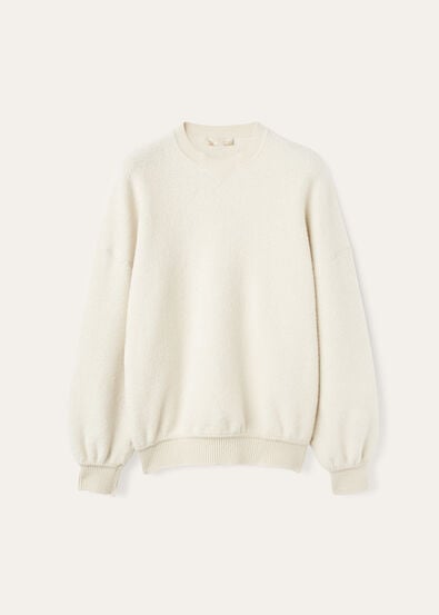 COCOONING CREWNECK SWEATER JERSEY OTTOMAN CASHWISH