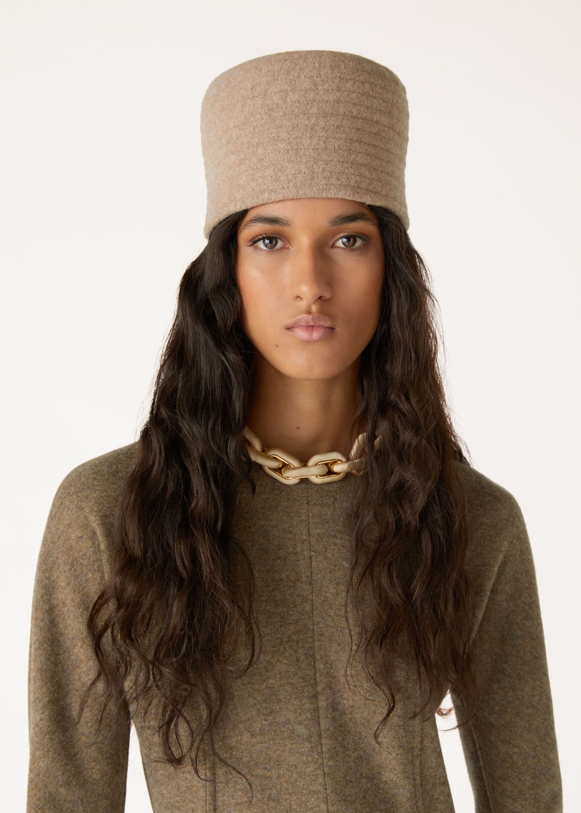 Felted Wool Hat Parchment Beige ロロ・ピアーナ JP