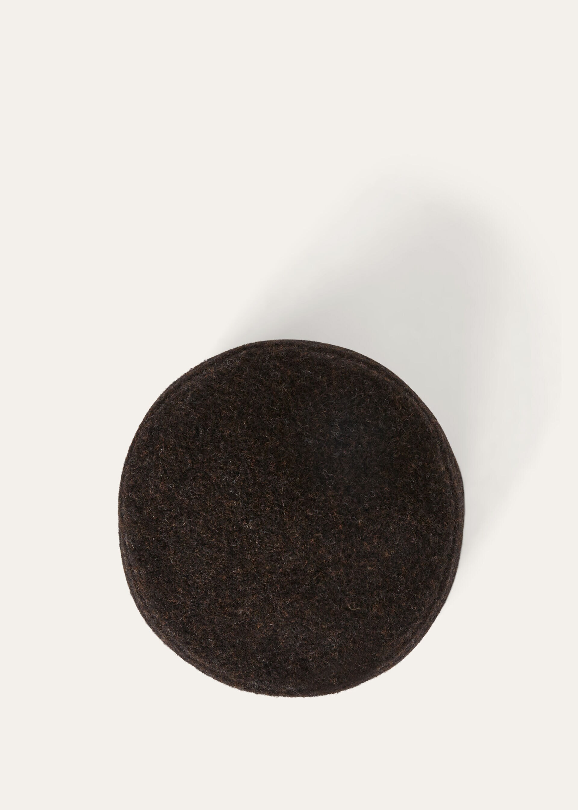 Felted Wool Hat Mocha Brown Loro Piana GR