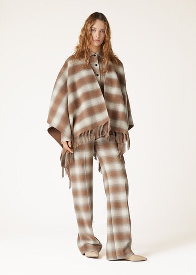 PONCHO TARTAN WISH CASH DOUBLE