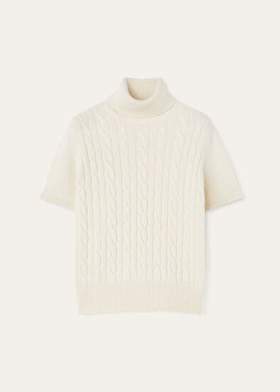 JUBILEE CABLES TURTLENECK SS SWEAT. BABY CASH GG 7