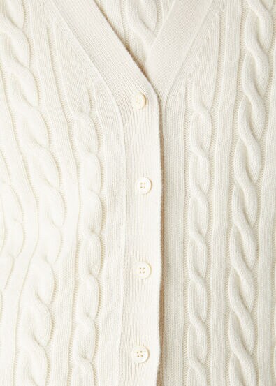 JUBILEE CABLES CARDIGAN SWEATER BABY CASH GG 7