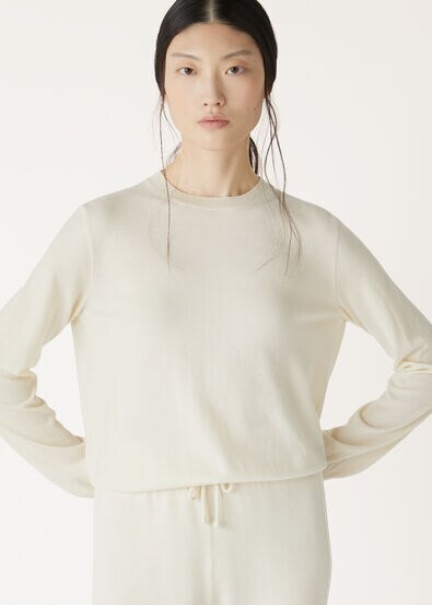 JUBILEE LIGHT CREWNECK SWEATER BABY CASH GG 18