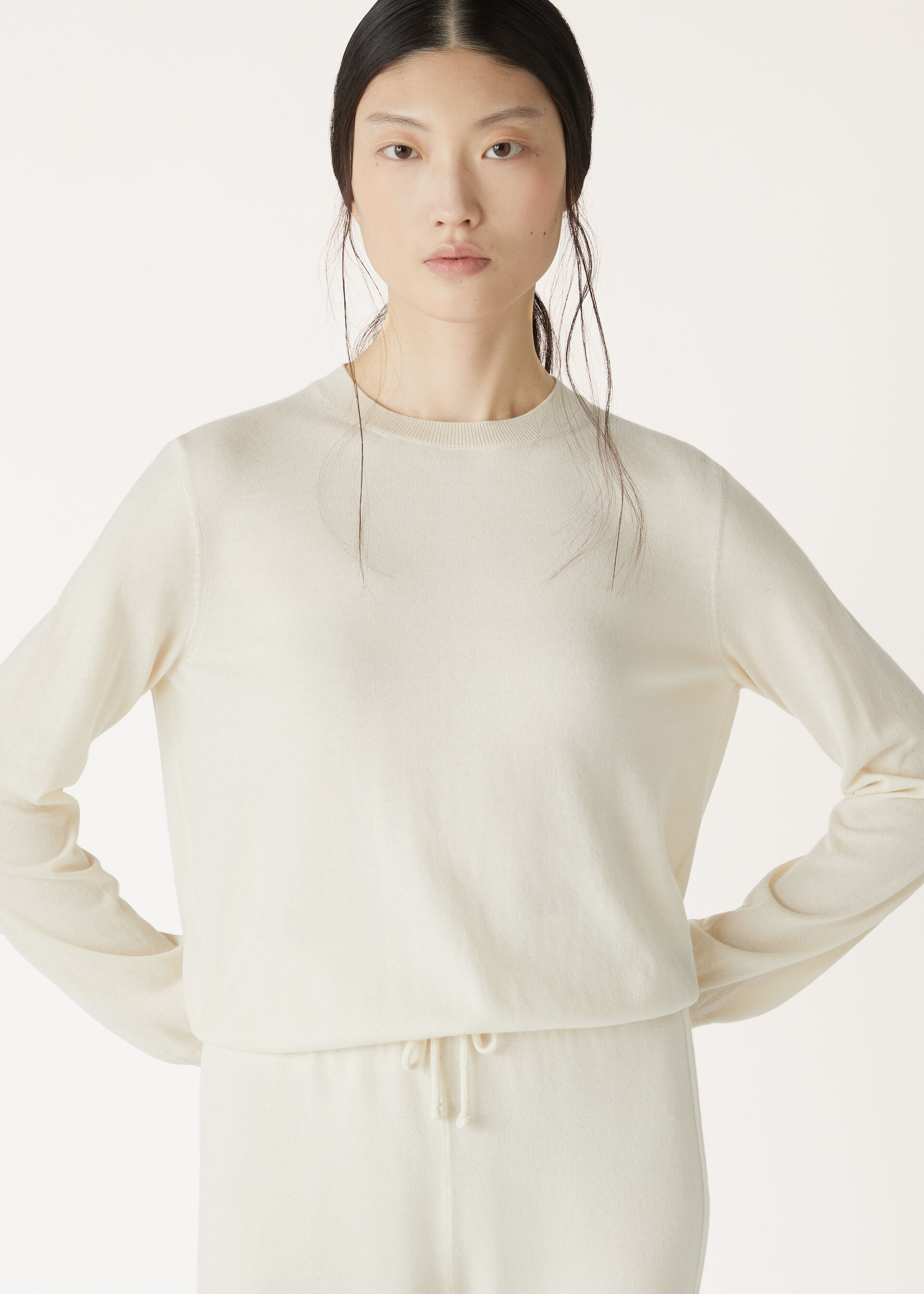 JUBILEE LIGHT CREWNECK SWEATER BABY CASH GG 18