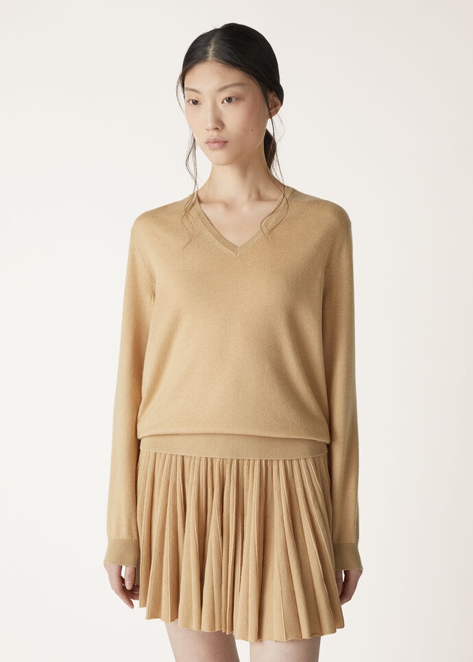 LUCIOLE V NECK SWEATER CASH BLEND GG 14_FAO5189_20CM_3