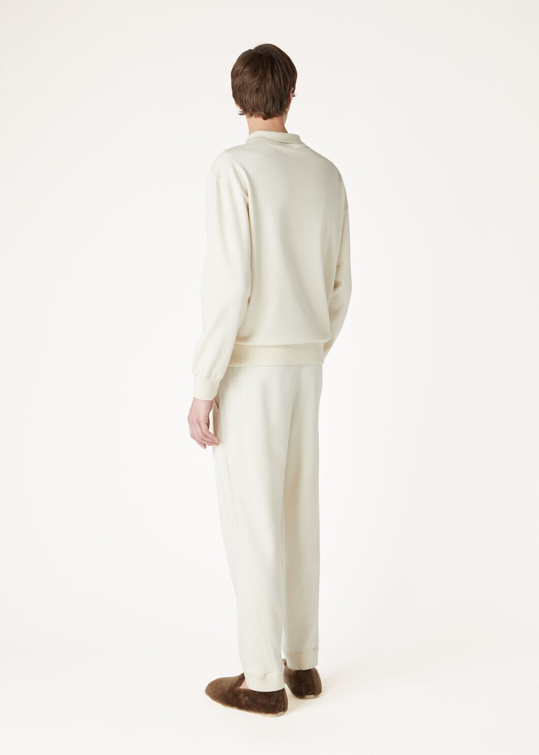 Cocooning Polo Shirt Cashmere Vanilla Ivory | Loro Piana US Cocooning Polo Shirt Cashmere Vanilla Ivory | Loro Piana US