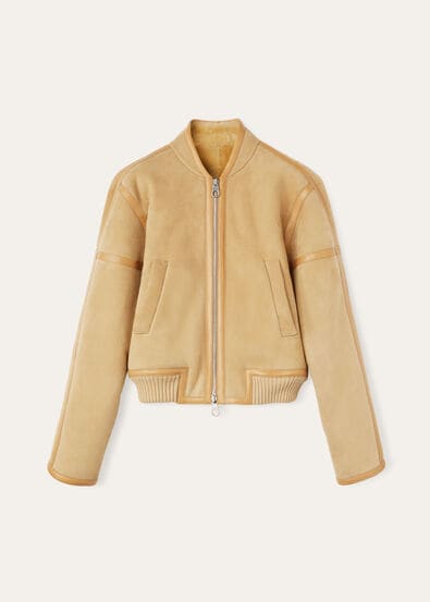 IRWIN BOMBER VELOUR SHEARLING