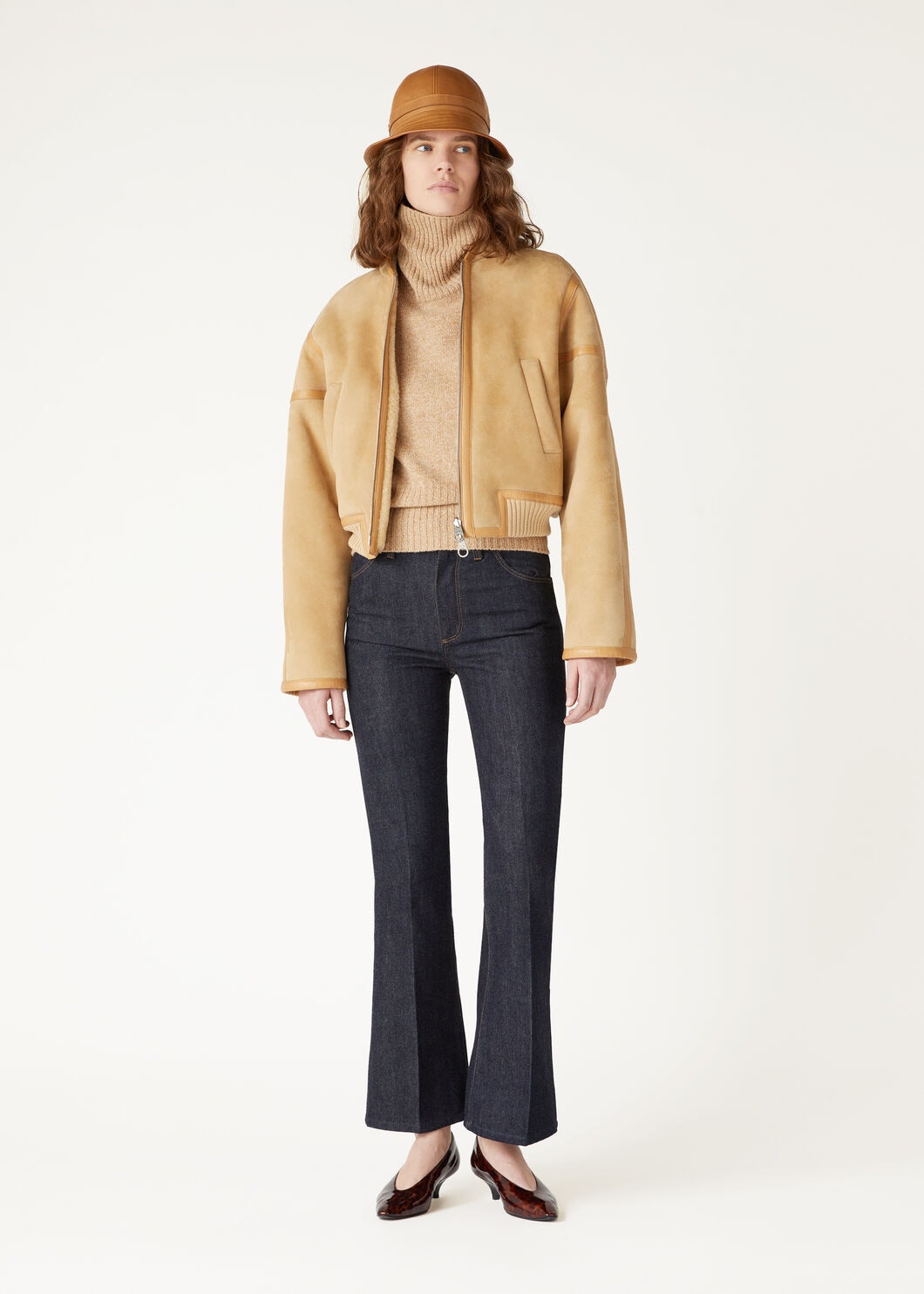 IRWIN BOMBER VELOUR SHEARLING_FAO5371_A0GS_1