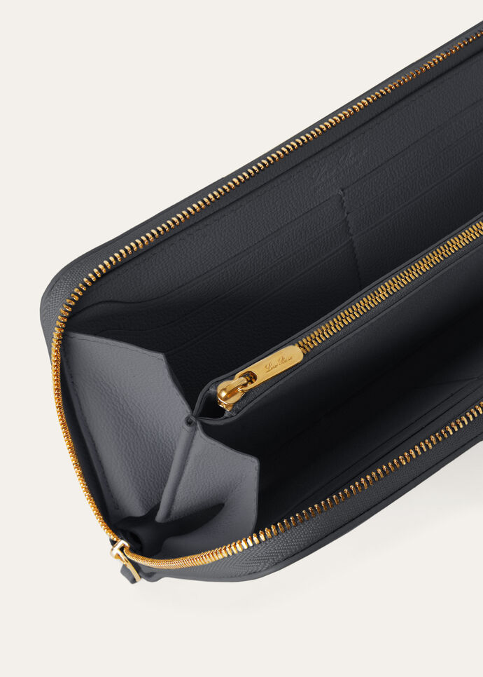 EXTRA CONTINENTAL ZIP AROUND WALLET LINEN CALF_FAO5492_804L_NR_4