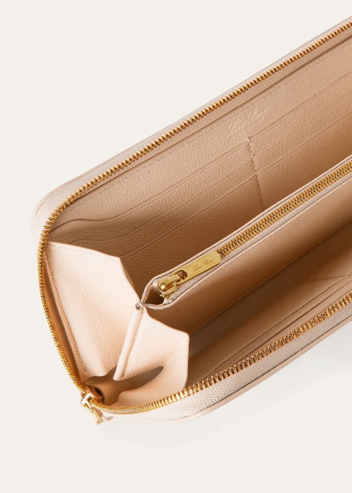 EXTRA CONTINENTAL ZIP AROUND WALLET LINEN CALF_FAO5492_A0IH_NR_4