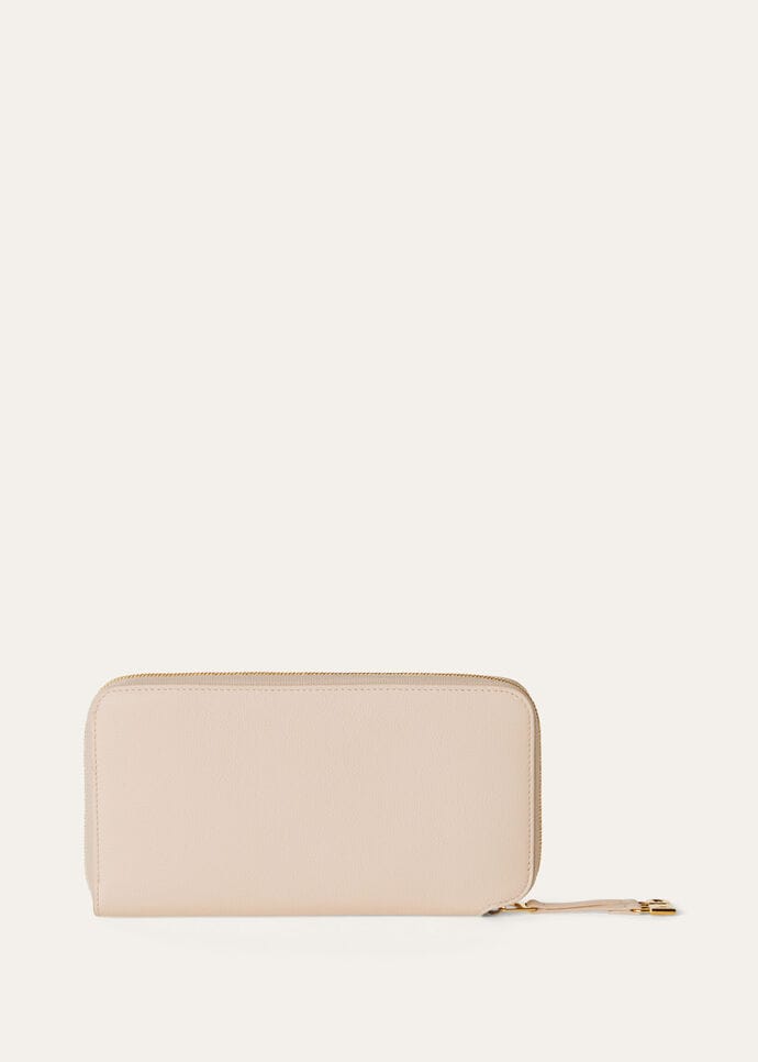 EXTRA CONTINENTAL ZIP AROUND WALLET LINEN CALF_FAO5492_A0IH_NR_2