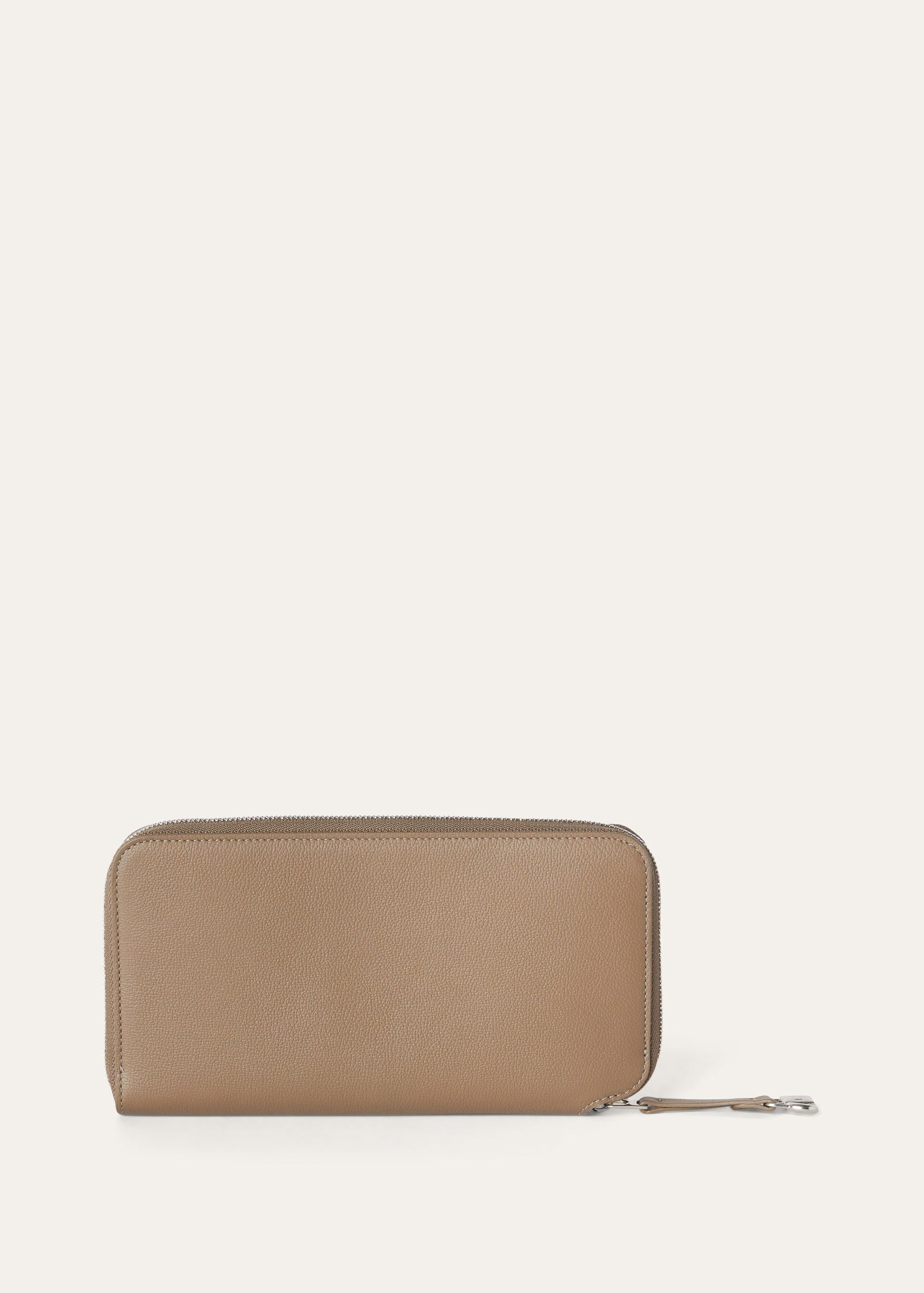 EXTRA CONTINENTAL ZIP AROUND WALLET LINEN CALF