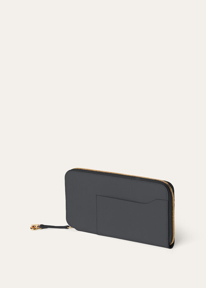 EXTRA CONTINENTAL ZIP AROUND WALLET LINEN CALF_FAO5492_804L_NR_3