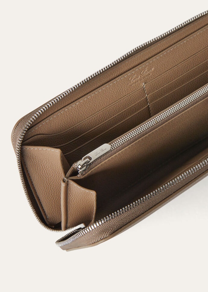 EXTRA CONTINENTAL ZIP AROUND WALLET LINEN CALF_FAO5492_D0Q4_NR_4