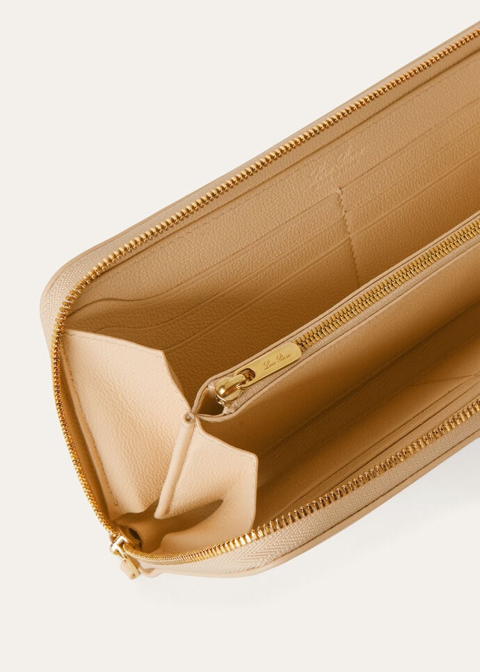 EXTRA CONTINENTAL ZIP AROUND WALLET LINEN CALF_FAO5492_D0Q7_NR_4