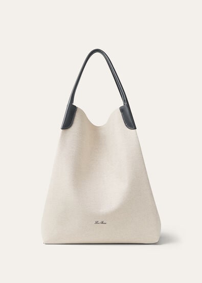 BALE HOBO EXTRA LARGE NAT CANVAS/SOFT CALF