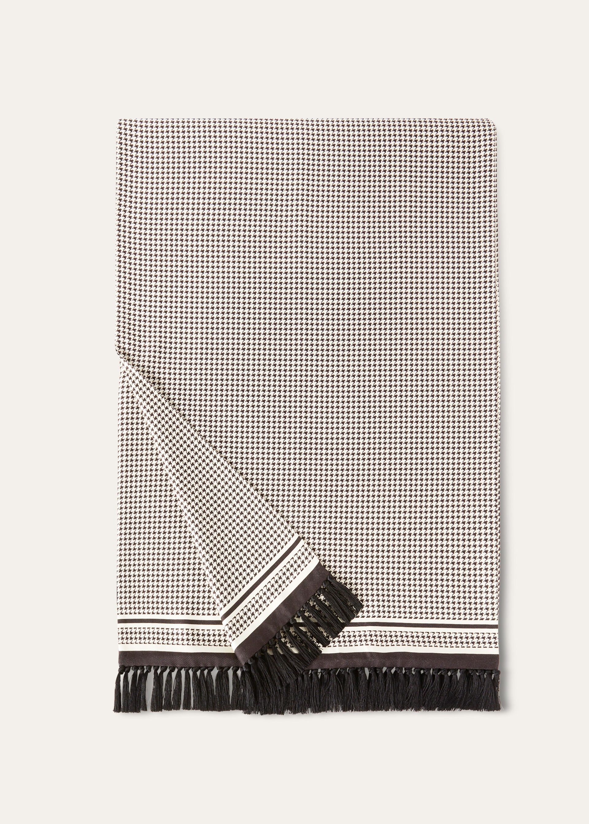 SCIARPA HOUNDSTOOTH SILK