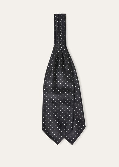 BOW TIE DOTTED SILK