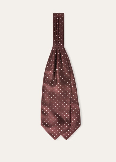 BOW TIE DOTTED SILK