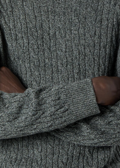 BABY CASH LIGHT TRECCIA CREWNECK SWEATER GG 12