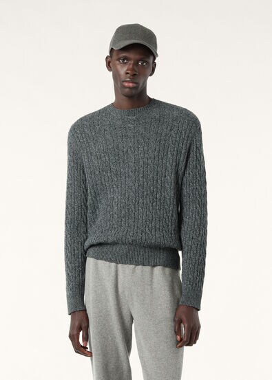 BABY CASH LIGHT TRECCIA CREWNECK SWEATER GG 12