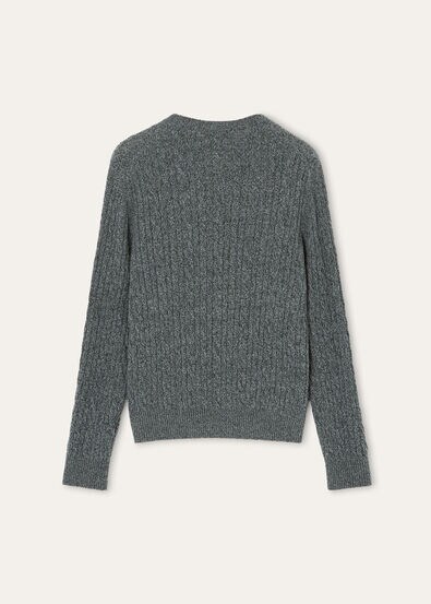 BABY CASH LIGHT TRECCIA CREWNECK SWEATER GG 12